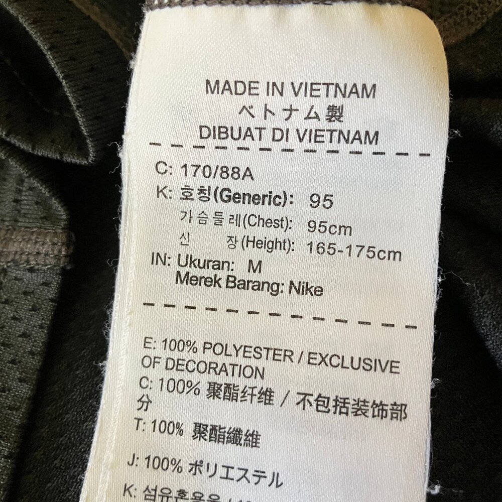 NIKE RUNNING Unisex Gray T-shirt Size M - Picture 7 of 11